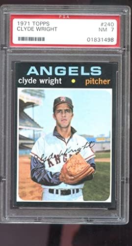 1971 Topps 240 Clyde Wright Angel