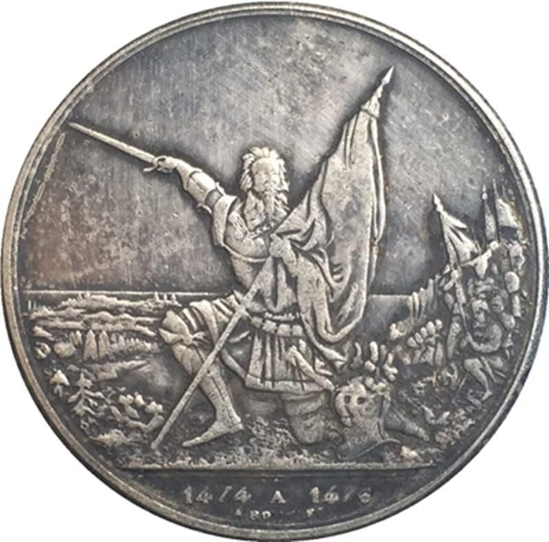 צ'ינגפנג 1874 מטבע שוויצרי נחושת מכסף מצופה מטבעות מטבע מטבע מטבע יכול לפוצץ