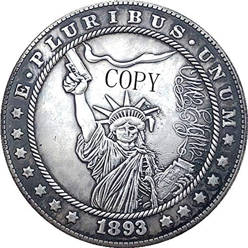 אתגר מטבע הובו ניקל 1893-S ארהב מורגן דולר מטבע עותק סוג 217 מתנה העתקת עותק עבורו אוסף מטבעות