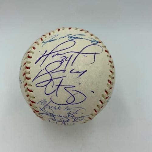 דרק ג'טר מריאנו ריברה אורטיז חתום 2004 משחק אול סטאר חתום בייסבול MLB - כדורי בייסבול עם חתימה