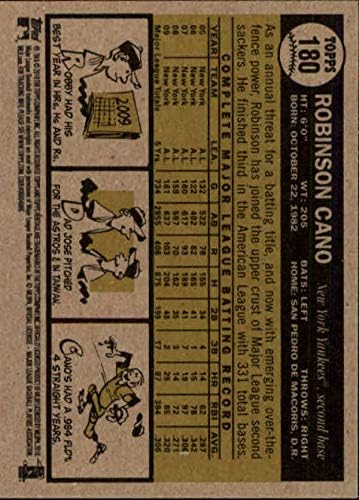 2010 Topps Heritage 180 Robinson Cano New York Yankees MLB כרטיס בייסבול NM-MT