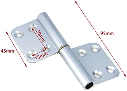 Meprotal 2pcs 3.6 אינץ 'הרמה מציר דגל צירים ציר אלומיניום סגסוגת ציר דלתות ניתנת לניתוק עם בורג ו 10 יחידות מסמרות