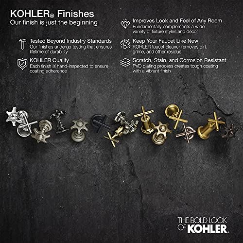 Kohler 78382-2MB רכיבים-גופי פליטה, פליז מודרני מוברש תוסס