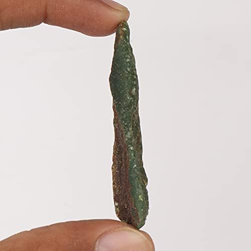 ירקן ירוק מחוספס טבעי 30.555 CT ריפוי קריסטל אבן חן רופפת לטיפה