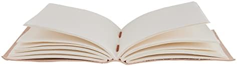 עיתון עור פנטגרם נייר לא מסודר - 5 x 7 ספר צללים יומן עור בעבודת יד/כתיבת מחברת יומן/פנקס רשימות יומיומי לגברים ונשים, כתיבת מתנת כרית