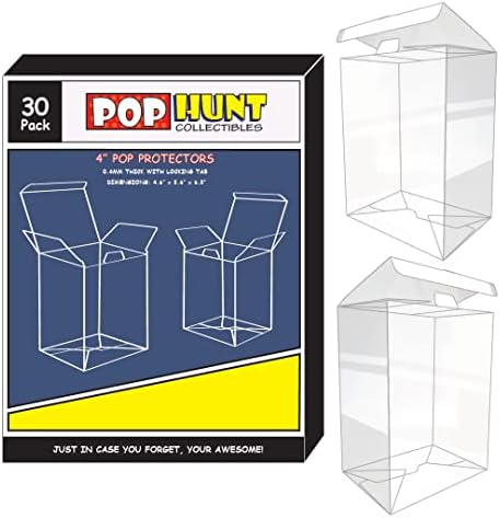 מארז Pop Hunt Collectibles Popector Case עם Tab Locking ו- Anti Scratch Film עבור 4 Pops 30 Pack