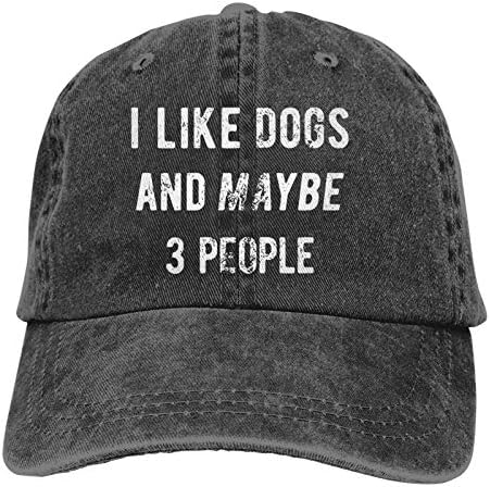 Waymay אני אוהב כלבים ואולי 3 אנשים יוניסקס כובע קאובוי למבוגרים