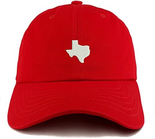 טרנדי הלבשה חנות טקסס מדינת מפת רקום נמוך פרופיל רך כותנה אבא כובע כובע