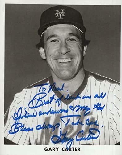 גארי קרטר ניו יורק מטס בהתאמה אישית 8x10 צילום עם COA - תמונות MLB עם חתימה