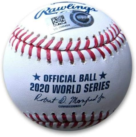 Mookie Betts חתמה על חתימה 2020 סדרה עולמית בייסבול רשמי Dodgers MLB - כדורי חתימה