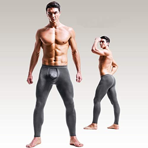 תחתונים תחתונים סקסיים תרמיים של גברים, מכנסי חותלות נמוכים נמתחים נמתחים תחתונים מודאליים ארוכים ומכנסיים מכנסיים