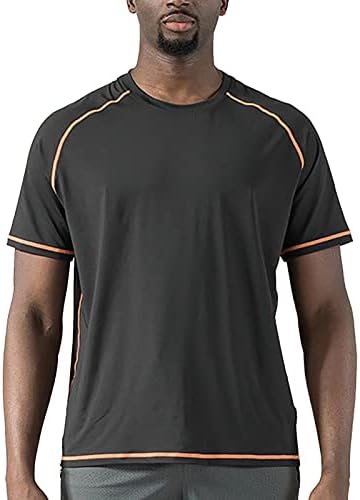 חולצות yhaiogs לגברים לגברים חולצות טריקו עם כיסים משקל קל משקל מהיר יבש שרוול קצר 40+ חולצות פשתן UPF לגברים