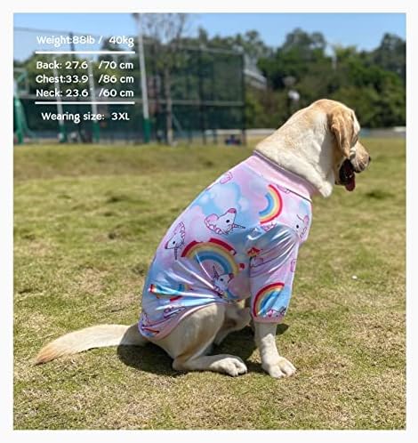 חולצות T כלב Pripre ורוד חולצות T צבעוניות צבעוניות/דפוס קשת חולצה מחמד מודפס