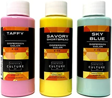 תרבות נגדית DIY פיזור צבע מבוסס מים על בסיס פיגמנט נוזלי מוגדר לאמנות שרף אפוקסי & Jesmonite ,, Pastel 3 Pack