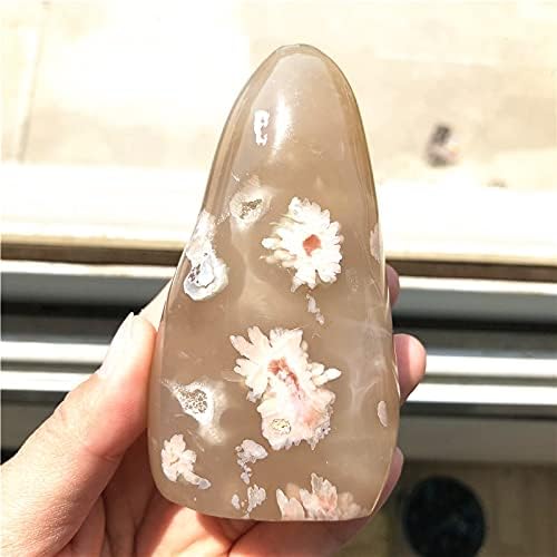 Ruitaiqin Shitu דובדבן טבעי פריחת אגת קוורץ חופש קריסטל אבני ריפוי מציג דגימה מינרלית דקור אבנים טבעיות ומינרלים ylsh118