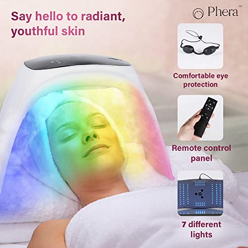 חבילת מסיכת פנים אולטימטיבית: מכונת טיפול פוטון אור 8 ב -1 עם מסכות סרום לחות לאחר הטיפול
