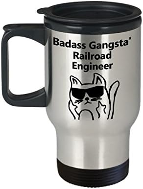 Badass Gangsta 'מהנדס רכבת ספל נסיעות קפה