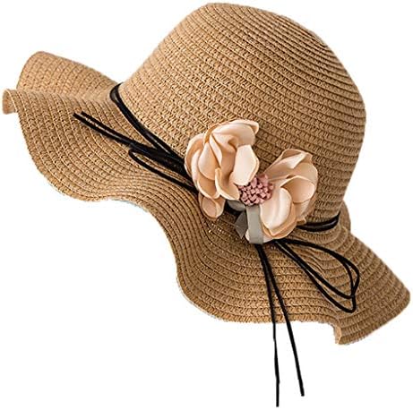 קש כובעי נשים קיץ קש שמש כובע רחב ברים נסיעות חוף כובע מתקפל פרח קיץ כובעי בייסבול כובעים