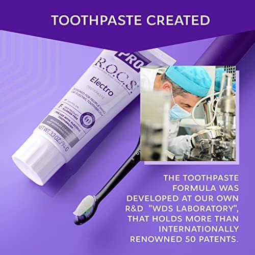 R.O.C.S. משחת שיניים מקצוענת - טיפול דרך הפה שאינו פלואוריד בשיניים לבנות, חניכיים בריאים