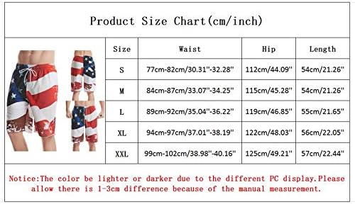 מכנסי בגד ים מזדמנים גברים דגל אמריקאי הדפס אופנה אופנה בגדי ים לגברים בתוספת לוח אימון פטריוטי בגודל לגברים