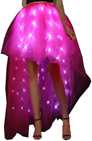 נשים טול טוטו חצאיות למבוגרים חצאית תלבושת נלהבת קו LED תאורה תלבושות ליל כל הקדושים