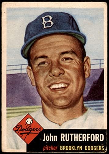 1953 Topps 137 ג'ון רות'רפורד ברוקלין דודג'רס VG Dodgers