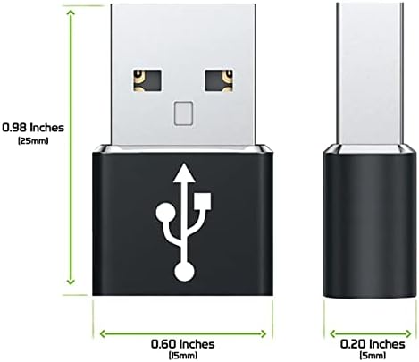 USB-C נקבה ל- USB מתאם מהיר זכר התואם ל- Google G025J עבור מטען, סנכרון, מכשירי OTG כמו מקלדת, עכבר, ZIP, GAMEPAD, PD