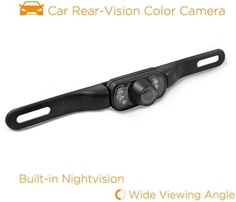 מצלמה גיבוי רכב אוניברסלי עם ראיית לילה ו 120-תואר זווית