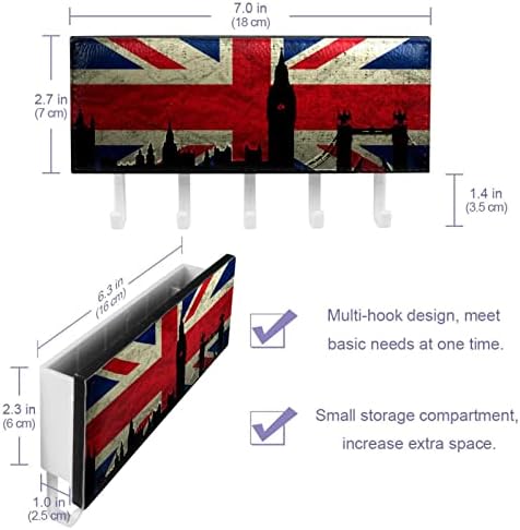 ווים קיר גרוטקר, ווים תלויים, ווים דביקים לתלייה, דפוס דגל בריטי