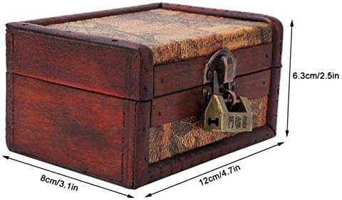 קופסאות מזכרת Herchr מעץ, קופסת אחסון מעץ וינטג