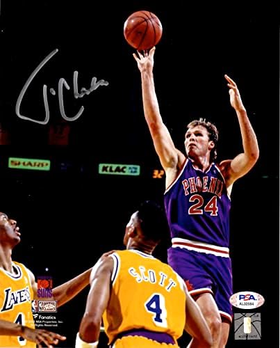 טום צ'יימברס חתום 8x10 צילום NBA Pheonix Suns PSA COA Supersonics