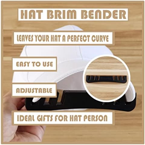 שולי כובע בנדר כלי מתעקל כובע, כובע ביל בנדר מעוקל ומעצב עבור כובעים, שחור ולבן, אידיאלי מתנות