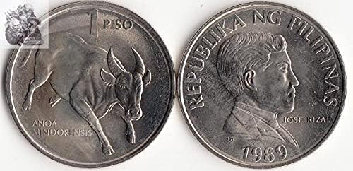 אסיה פיליפינים 1 מטבעות פזו 1989 מהדורה אוסף מתנות מטבעות זרות