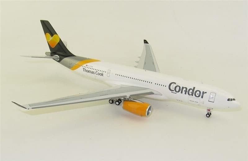 JFOX CONDOR עבור AIRBUS A330-243 G-VYGK עם Stand Stand Edition 1/200 DIECAST מטוסים דגם שנבנה מראש