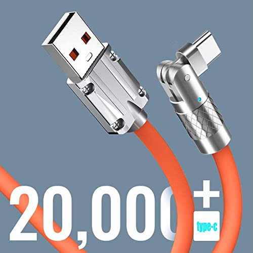 120W 6A מטען סופר מהיר נוזל כבל סיליקון סוג מטען C נתונים USB נתונים מודגשים i6m2 כבל לאבץ
