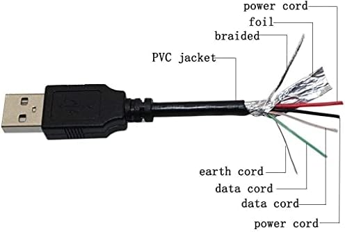 SSSR 3ft USB טעינה כבל טעינה מחשב נייד מחשב מחשב מחשב מוביל חוט מטען עבור רוקר סאונד תותח Bluetooth רמקול S-CANNON STEREO אלחוטית רמקולים