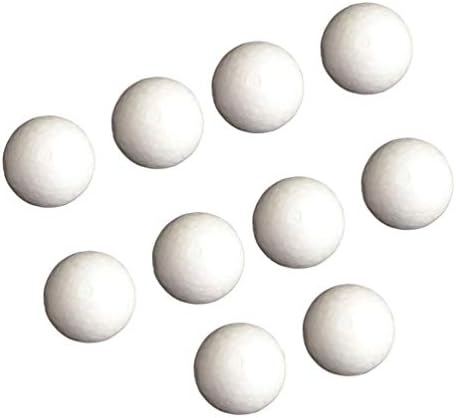 Sewroro 10 סמ כדורי קצף לבנים מדגמים כדורי קלקר מלאכה כדורי עגול כדורים עגולים לקישוט פרויקטים של בית הספר לחתונה (לבן 10 יחידות