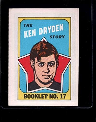 17 KEN DRYDEN HOF - 1971 TOPPS/OPC חוברת כרטיסי הוקי מדורגת NM+ - כרטיסי הוקי לא חתומים