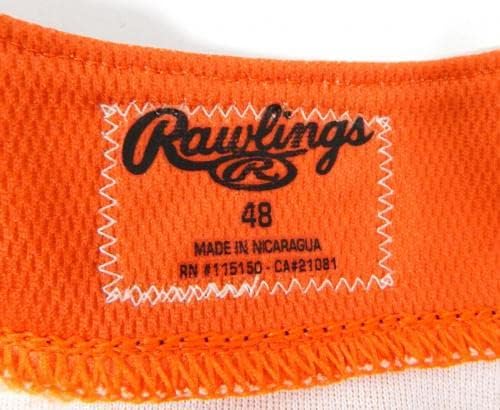 Greeneville Astros 64 משחק השתמש ב- Orange Jersey 48 DP32966 - משחק משומש גופיות MLB
