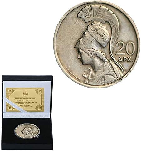 1973 מטבע הנצחה של יוון מטבע האתנה אוסף האתנה הקלה נחושת-ניקל סגסוגת תג סגסוגת מתנת פניקס בוער יותר מהורהרת/כסף/כפי שמוצג