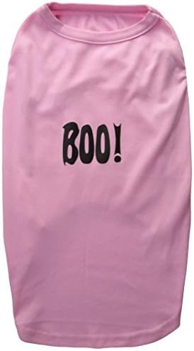 מוצרי חיית מחמד של מיראז 'Boo! חולצות הדפסת מסך ורוד בהיר xxxl