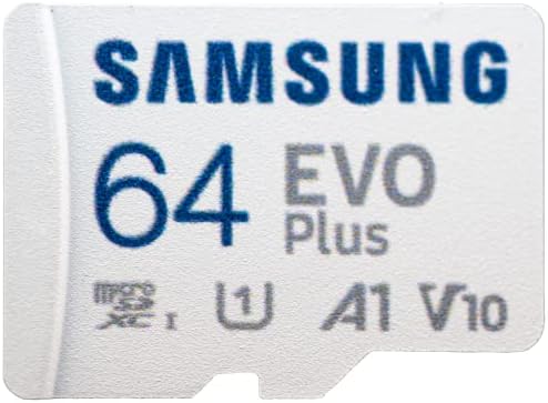 סמסונג 64 ג ' יגה - בייט פלוס כרטיס מיקרו-אס-די מחלקה 10 כרטיס זיכרון לטלפון, טאבלט, חבילת מצלמות פעולה עם הכל חוץ מקורא כרטיסי סטרומבולי