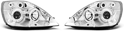 פנסי תואם עם פורד פיאסטה מק6 2002 2003 2004 2005-1274 מול אורות רכב מנורות רכב אורות פנס פנסי נהג ונוסע צד סט שלם פנס הרכבה מלאך עיניים