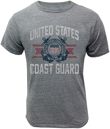 כוחות מזוינים הילוך גברים של משמר החופים בציר בסיסי קצר שרוול חולצה-מורשה ארצות הברית משמר החופים חולצות לגברים