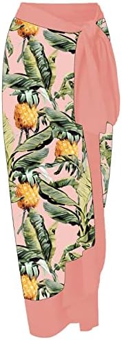 חליפות רחצה של נשים Knosfe 2 PCS CIRSs חוצה גב ספגטי רצועת ים בגדי ים הדפס פרחוני בקרת בטן מונוקיני עם כיסוי