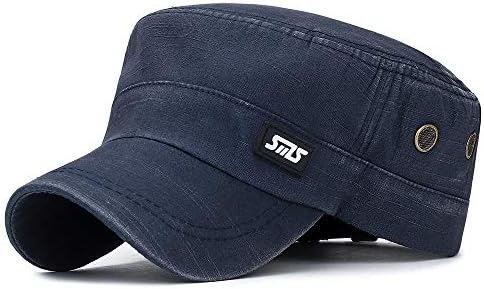 כובע שמש חיצוני ספורט ריצה יוניסקס סגנון צבאי כובעים מצוידים לגברים, קוממות אופנה שטוחה כובע בייסבול וינטג '