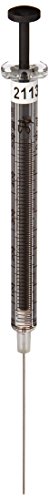 המילטון CAL81243 1750LTN PT5 מכויל מזרק עם מחט מלטה, 500 מיקרוליטר, 22 מד, סגנון נקודה 5