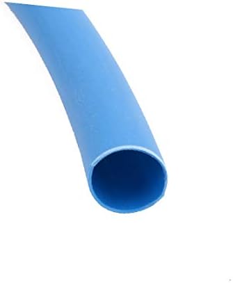 X-deree 9.5 ממ DIA 3: 1 יחס חום מכווץ צינור חוט גלישת כבל צינורות שרוול כחול 2M אורך (9,5 ממ דיא 3: 1 פרופורצ'יון דה קלור כבל דה רטרסיון