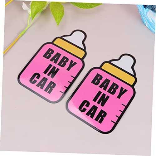 Favomoto 2 PCS לוגו מדבקת מדבקות מדבקות חלון לתינוק מדבקת רכב לתינוק מדבקה לילדים על מדבקה מדבקה ניידת הזכרו מדבקת מכונית מדבקת מכונית